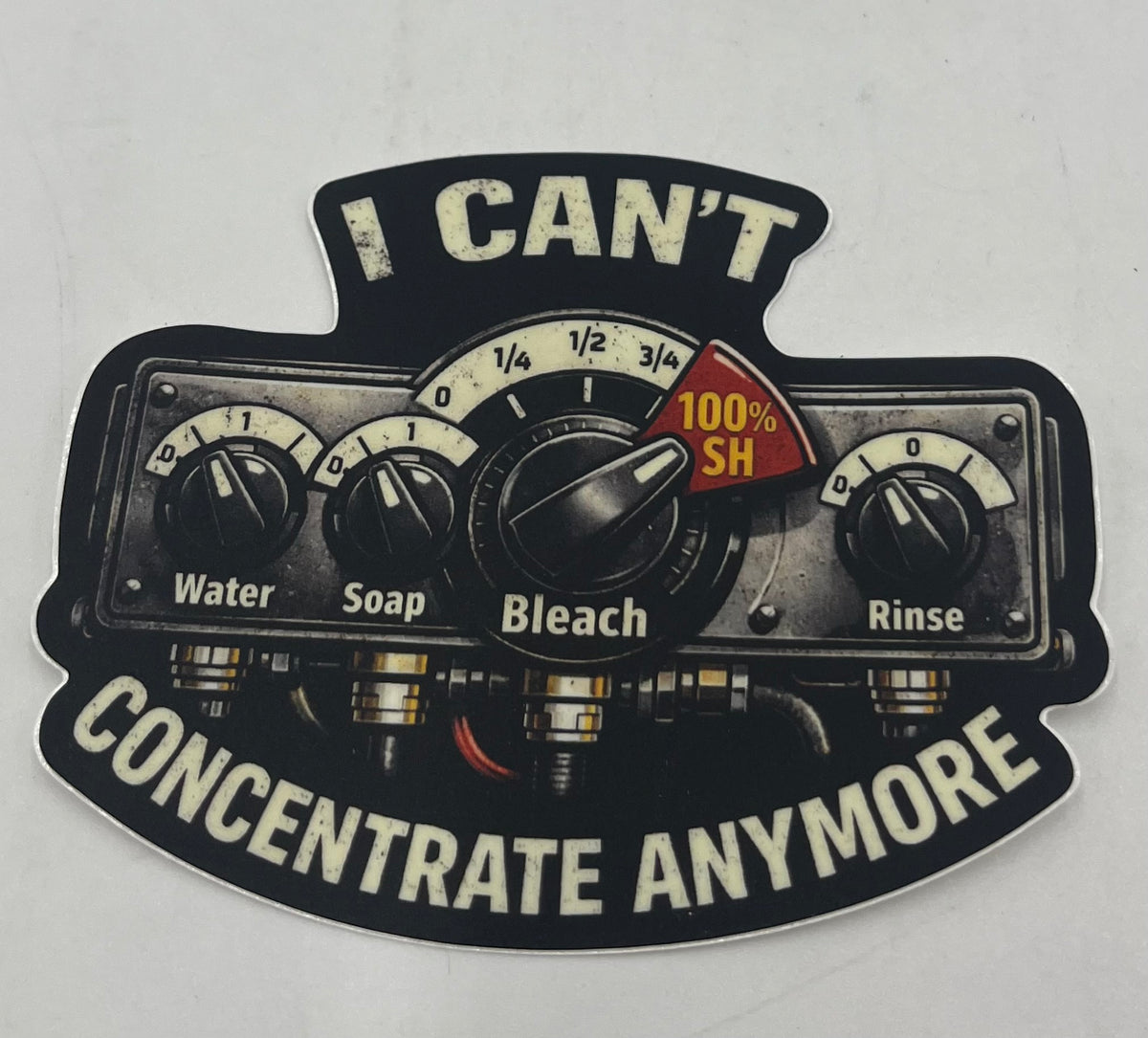 APWS Can't Concentrate Sticker
