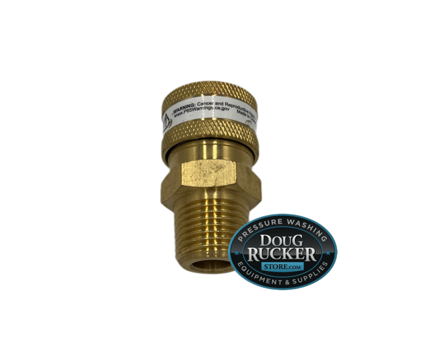 COUPLER 3:8 X 1:2 MPT Brass