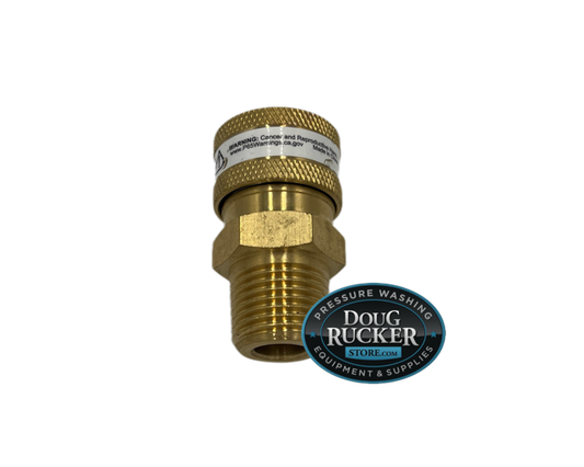 COUPLER 3:8 X 1:2 MPT Brass